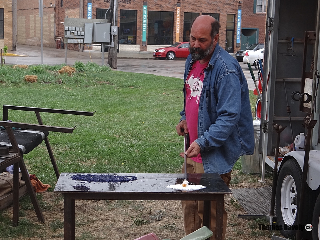 The Arts Park. Glass Blowing May 6, 2015. CSi Photos
